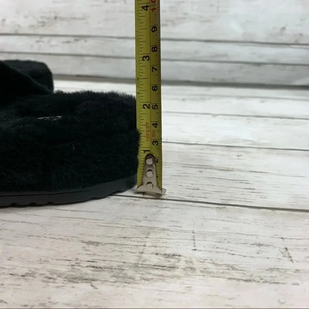 UGG Fluff You Black Slippers